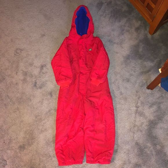 L.L. Bean Jackets & Coats Ll Bean Fleece Lined Winter Snowsuit Red